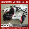 HONDA VFR800 VFR 800 RR CC 800RR INTERCECTOR 02-12 VÜCUT VÜCUT 129NO.23 800CC VFR800RR 02 03 04 05 06 07 VFR-800 2002 2008 2009 2010 2011 2012 PERERALALARI KOYU MAVİ BLK