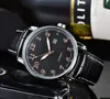 2022 high quality Men Luxury Watches Three stitches series Mens quartz Watch Top brand leather Strap Fashion accessories clock Wit327K