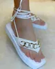 Slipper Flat Shoe Pink Women Sandal Summer Fashion Beach Strappy Heel Designer Casual Modern Woman Grati Shipping 220622