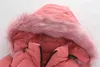 Moda Ragazze Giacche Bambini Inverno Giacca natalizia Giacca da ragazza Piumino con cappuccio Giacca in cotone Tuta da neve 2 6 8 10Y Abbigliamento per bambini per ragazze J220718