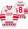 C202 Rusland Hockey Team 2021 75e CCCP USSR Throwbacks Jersey Alexander Ovechkin Anton Slepyshev Anton Burdasov Vladislav Gavrikov Gusev Nikita