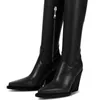 Botas para mujer por encima de la rodilla a estrenar Otoño e Invierno tacones altos gruesos Sexy puntiagudos estiramiento Delgado marrón muslo 34-43 tamaño 220709