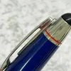 Yamalang Luxury Black Carbon Fibra Blue Fountian Pen Rolelrball Ballpoint Puns с JFK Carving206N