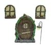 Decorative Objects & Figurines Cute Miniature Fairy Gnome Window Door Elf Home For Yard Art Garden Sculpture Statues Decor Outdoor Decoratio