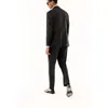 Męskie garnitury Blazers 2022 Czarna solidna kolor męską moda szczupła dopasowanie 2-częściowe/pojedynczy płaszcz spodni