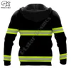 PLstar Cosmos Firemen Firefighters Customized Name 3D Printed Hoodies Sweatshirts Zip Hooded For Men Women Casual Streetwear F05 220707