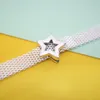 925 Silver Chram Reflection Bead Stars Love Moon Fit Reflection Bracelet for Women Jewelry