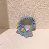 2022 New Korea Fashion Children's Ponytail Hair Accessories Sweet Girl Princess Beautiful Cute Flower Small Intestine Hair Ring