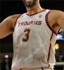 3 Isaiah Mobley كرة السلة Jersey USC Trojans كرة السلة يرتدي 2022 NCAA Titched College College Jerseys