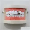 Hip Hop gładki pojedynczy płaski ząb grillz prawdziwe złote rapery dentystyczne grille dentysty