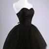 Nieuwe Collectie Elegante Korte Prom Dress Black Lace Up Princess Sweetheart Beading Fashion Dames Prom Dresses