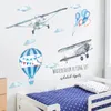 Cartoon Kids Room Decor de parede Adesivos de parede Air Balão Decalques de parede de vinil para decoração de decoração de artes de canto do adesivo 220727