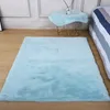 Imitation Rabbit Fur Carpet Comfortable Soft Plush Rug Modern Simple Bedroom For Living Room Balcony Cushion Solid Color Sofa Mat