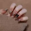 Nxy falska naglar produkt handgjorda franska fjäril nagel förbättring färdig produkt lapp temperament bar pulver visar vit bit full rabatt
