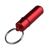 Keychains Multifunctional Key Chain Outdoor Aluminum Alloy Bottle Keychain Hanging Mini Waterproof Small Pot Emergency MedicineKeychains Fie