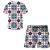 Men's Tracksuits Men's Summer 3D Printed Japanese Men T-shirt Shorts Set Sportswear Tracksuit O Neck Short Sleeve Clothing