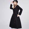 Printemps et été femmes Long DoubleBreasted Trench Coat couleur unie lâche Cape mode manteau à la mode 220812