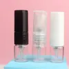 Parfum mini fles transparant glas klein monster helder wit zwart plastic spray deksel lege draagbare cosmetische verpakking verstuiver bijvulbare flesjes 1 ml