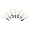 10pcs E12 120V 25W Bulb Salt Light Fragrance Light Transparent Tungsten Filament Lamp Replacement Bulb H220428