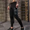 Men Gyms Leggings New Side Pocket Joggers Tight Pants Sportswear Quick Dry Breathable Pro Compression Fitness Trousers G220713