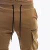 Designer Joggers Sweatpants Men Casual Cargo Pants Fitness Bottoms Skinny Sportswear Black Trousers Male Multi-pocket Cotton Tra
