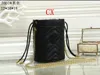 Brand luxury design mini bucket bag 2022 women's fashion retro style one shoulder crossbody bags printed color handbag