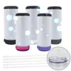 New arriving 16OZ Sublimation 4 In 1 Speaker Tumblers 5 colors bluetooth tumbler with two lids and plastic straw DHL5906455