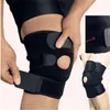 Elbow Knee Pads PCS Justerbar rem Elastisk patella Sportstöd Black Neoprene Kneepad Safety Fitness Supportelbow