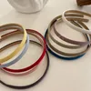 Solid Color Headband Suede Retro Hairbands for Women Girls Hair Band Female Hair Accessories Handmade Head Hoop Bezel2797582