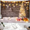 Festival Christmas Tree Tapestry Ornament Wall Hanging New Year Carpet Xmas Home Deocr Yoga Pad Spread Beach Mat Gift Woven J220804