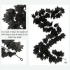 Decorative Flowers & Wreaths Black Garland Artificial Hanging Fall Leave Vines Autumn FoliageThanksgiving Decor For Home Wedding Halloween P