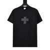 22SS New Limited Cross Box Letter Tee Classic Summer High Street T-shirts Solid Simple Fashion Casual Letter Printed Breathable Men Women Short Sleeve TJAMMTX05