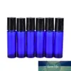 10ml Glass Roll On Bottles Refillable Bottles With Metal Ball & Brushed Cap 1Set Aromatherapy Essential Oil Roller