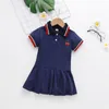 Unicon Children Dress Spring Summer Undly Collar Kids Clothes Fashion Toddler Baby Girls Lalking Summer Dress Girl 240 E3