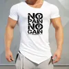 Muscle Guys Moda Fitness Tshirts Vücut geliştirme Fitness Marka Giyim Giyim Pamuk Erkek Kısa Kollu Tshirt Egzersiz Tees 220621