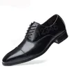 Chaussures habillées décontractées pour hommes le bureau Oxford chaussures formelles homme costume d'affaires noir