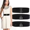 Faixas elásticas cinturões largos e simples canto do cinto fêmea feminina preto strap vestido de decoração acessórios 220712