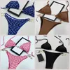 Damskie stroje kąpielowe G Chain Designer Bikini Set Kostium kąpielowy Stringi Czarny dziewczęcy strój kąpielowy Sexy Fashion Pink Triangl Tankini Plaża Talia Cover Push up Letnie kąpiele 20ss