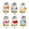 25 cm carino caldo peluche giocattolo squishy kawaii pinguino addormentato cutie peluche bambola animale adorabile peluche per bambini regalo di compleanno LA354