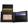 Wallets PU Leather Wallet Patchwork Trifold Cards Holder Fashion Men Small Money PurseWallets