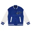 Винтажные хит -хоп колледж куртки мужские пушистые звезды буквы вышивки цветовой блок Harajuku университетская куртка женщин бейсбол 220808