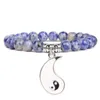 Bracelets de charme Yin Yang Tai Chi pour femmes hommes bracelets en pierre naturelle amoureux amitié couple bracelet équilibre énergétique bijouxcharm inte22