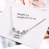 Bracelets de charme Trendy Silver 925 Sterling Bracelet Bijoux pour filles Cadeau d'anniversaire Brillant Crystal Cube Femmes Accessoires de fête Kent22