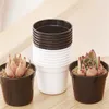 Mini Plastic Round Flower Pot Nursery Home Office Decor Green Artificial Refinement Garden Tools 417 D3