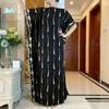 Roupas étnicas 2022 Chegada de verão Africano Dashiki Flor Turco Maxi Kaftan Mulher Moda Muçulmana Abaya Long Dress HD001