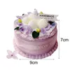 Blomma tårta freesia doftande ljus år hem dekor födelsedagstearin dekorativa matsal centerpiece