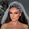 Super Big Gairbands Bridal Crowns Tiaras Churedieces волосы палочки рождения вечеринка головной уборной корона аксессуары свадебные драгоценности невесты ювелиристы