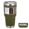 30oz 20oz Edelstahl-Kaffeetasse, Reise-Wasserbecher, Tumbler, Isolierflasche, Thermobecher