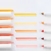 25 Colors Double Headed Mild Highlighter Pens Hook Pen Cute Fluorescent Pens Art Mark Pens School&Office Stationery 220614