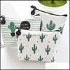 Pencil Bags Cases Office School Supplies Business Industrial Ll Fashion Canvas Cactus Bag C Dhnqb